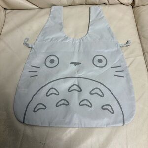 TOTORO Small Gray Drawstring Tote Bag Water Repellent Ensky Studio Ghibli Japan
